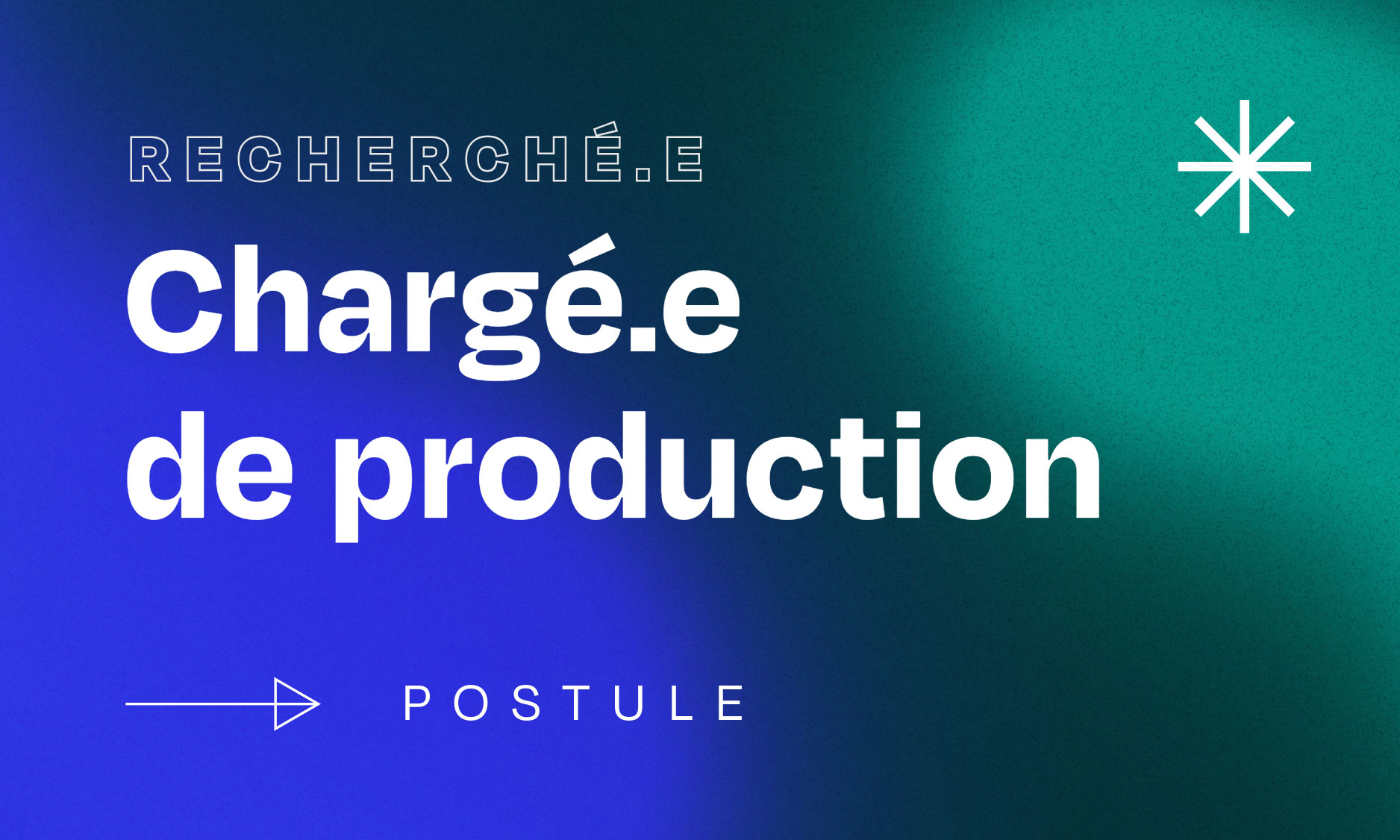 EMPLOI: Chargé.e de production 